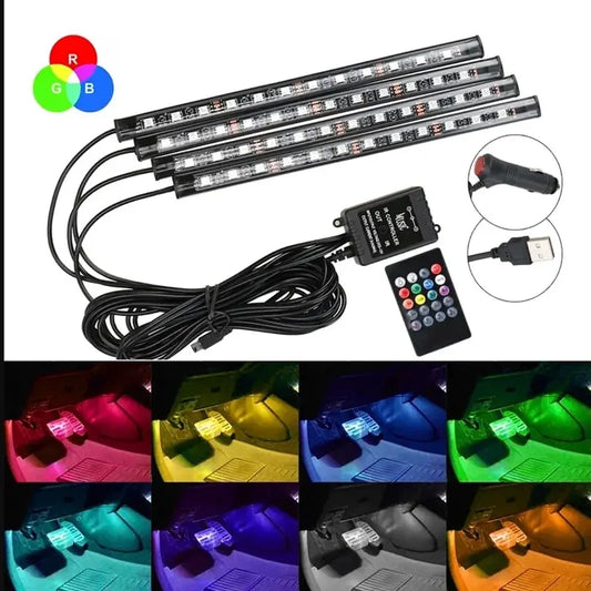 Zestaw Oświetlenia Ambient LED RGB do Samochodu