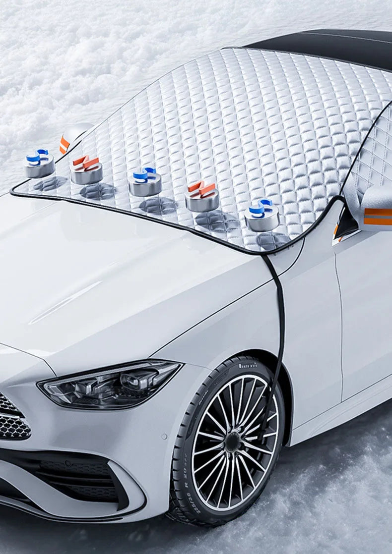 Magnetyczna Osłona Szyby 4w1 (Śnieg/Słońce)