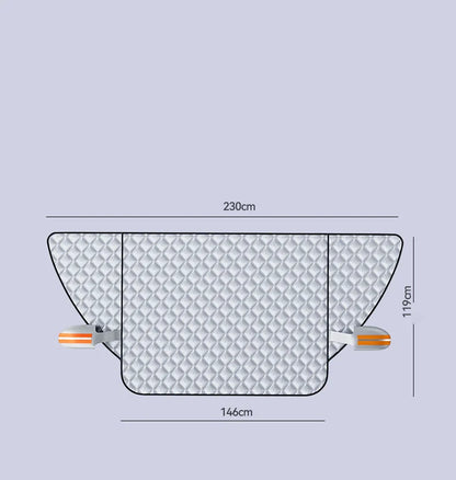 Magnetyczna Osłona Szyby 4w1 (Śnieg/Słońce)