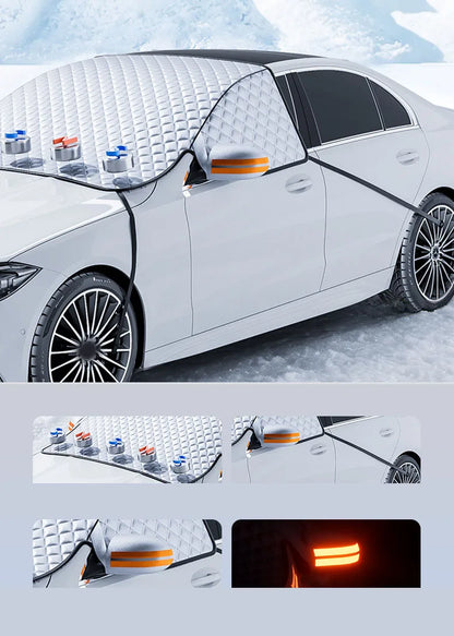 Magnetyczna Osłona Szyby 4w1 (Śnieg/Słońce)